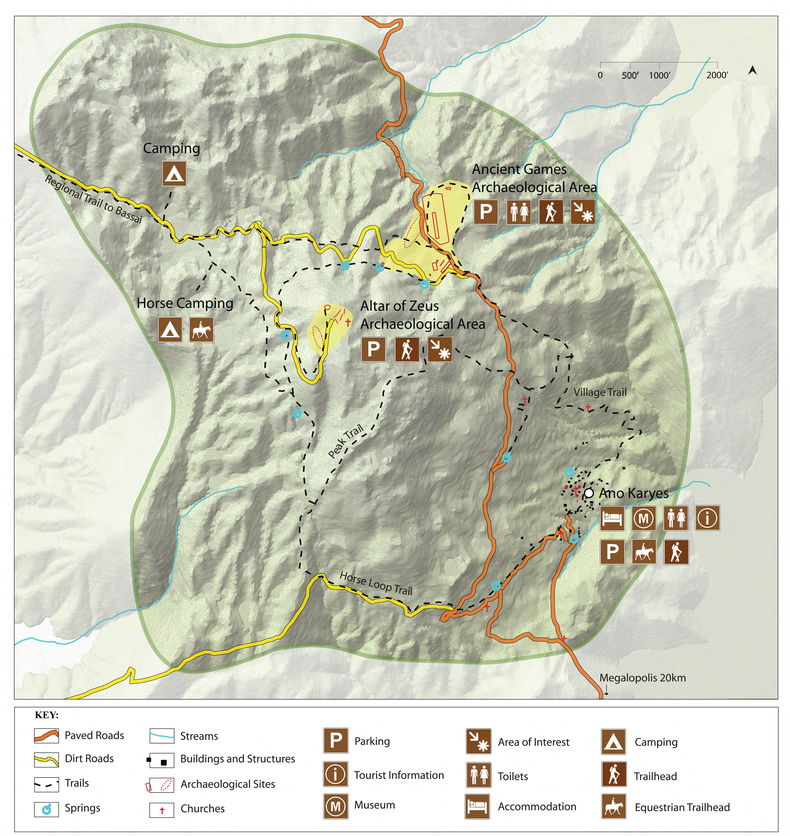 Lykaion Trail Map